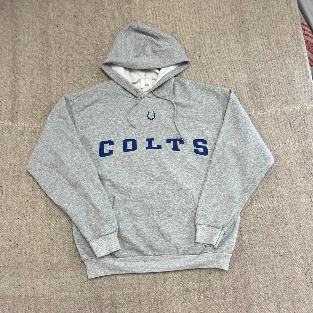 vintage Indianapolis Colts hoodie‎ mens large grey 2000s NFL